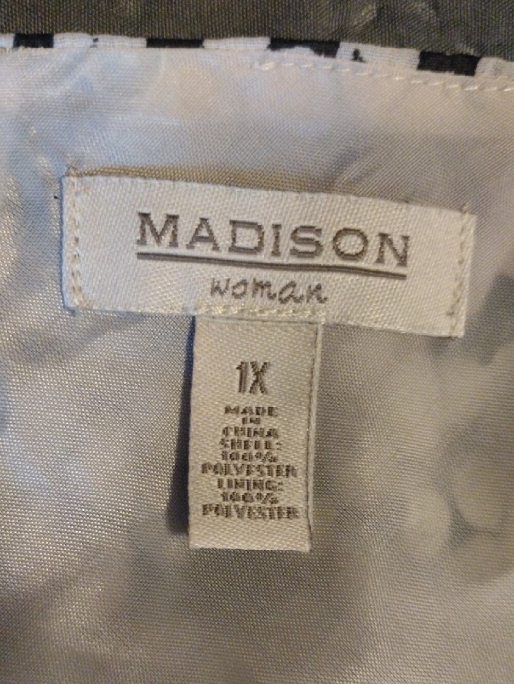 Madison Cream And Black Silk Blouse - Picture 2 of 11